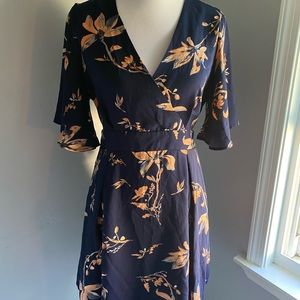 Navy Blue wrap dress